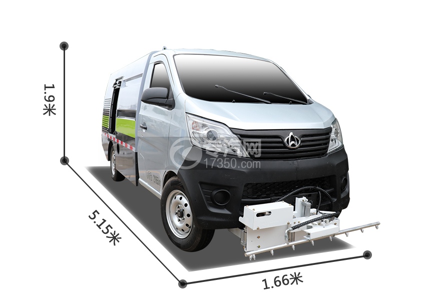 长安星卡国五路面养护车右前图